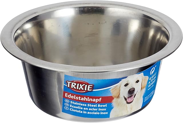 Trixie 4011905248417 Miska ze Stali Nierdzewnej, Średnica 12cm, Metaliczny