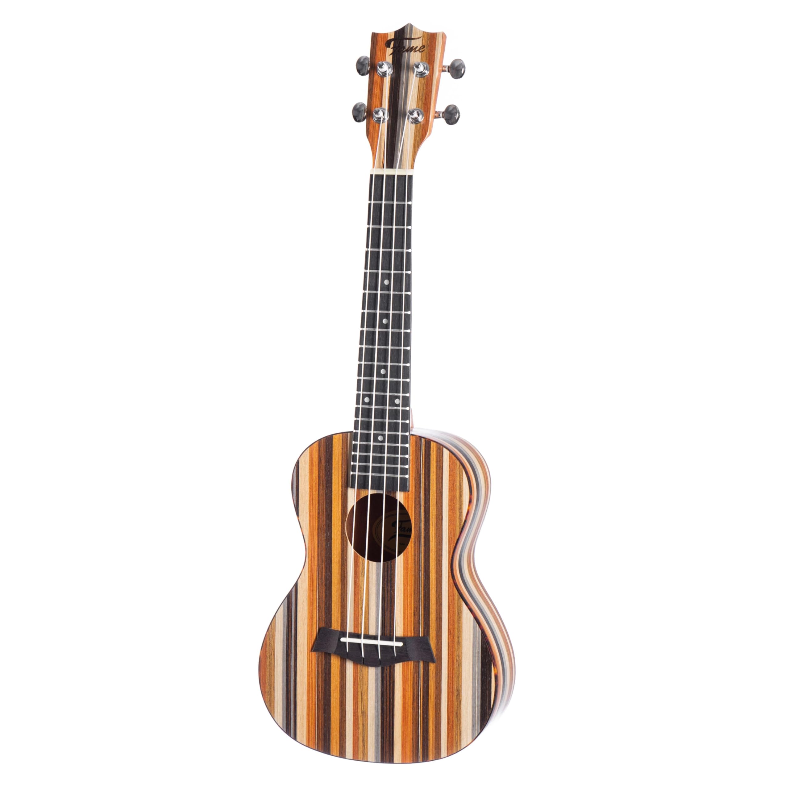 Fame Retrowood Concert Ukulele, Konzert Ukulele, Farbenfrohes Finish, Kraftvoller Klang