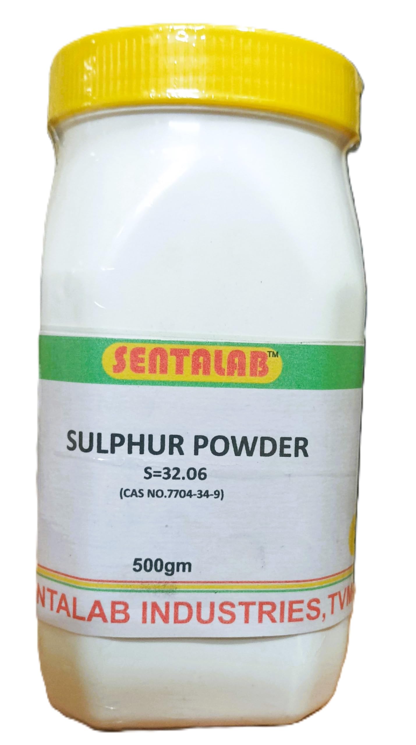 (SENTALAB) Sulphur Powder, 500 gm, (CAS NO.7704-34-9) 99.9% Purity-image-8