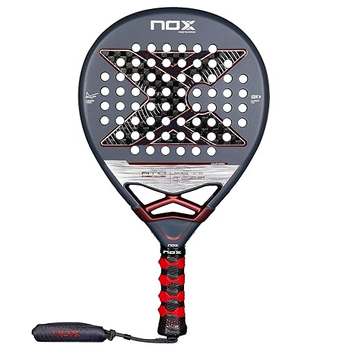 Padel Racket AT10 Genius 12K by Agustin Tapia 2025 | Luxury Series Teardrop Pala Padel | EOS Flap Aerodynamics & Custom Grip Technology | Carbon with MLD Black EVA Core Advanced Pala AVS Tech
