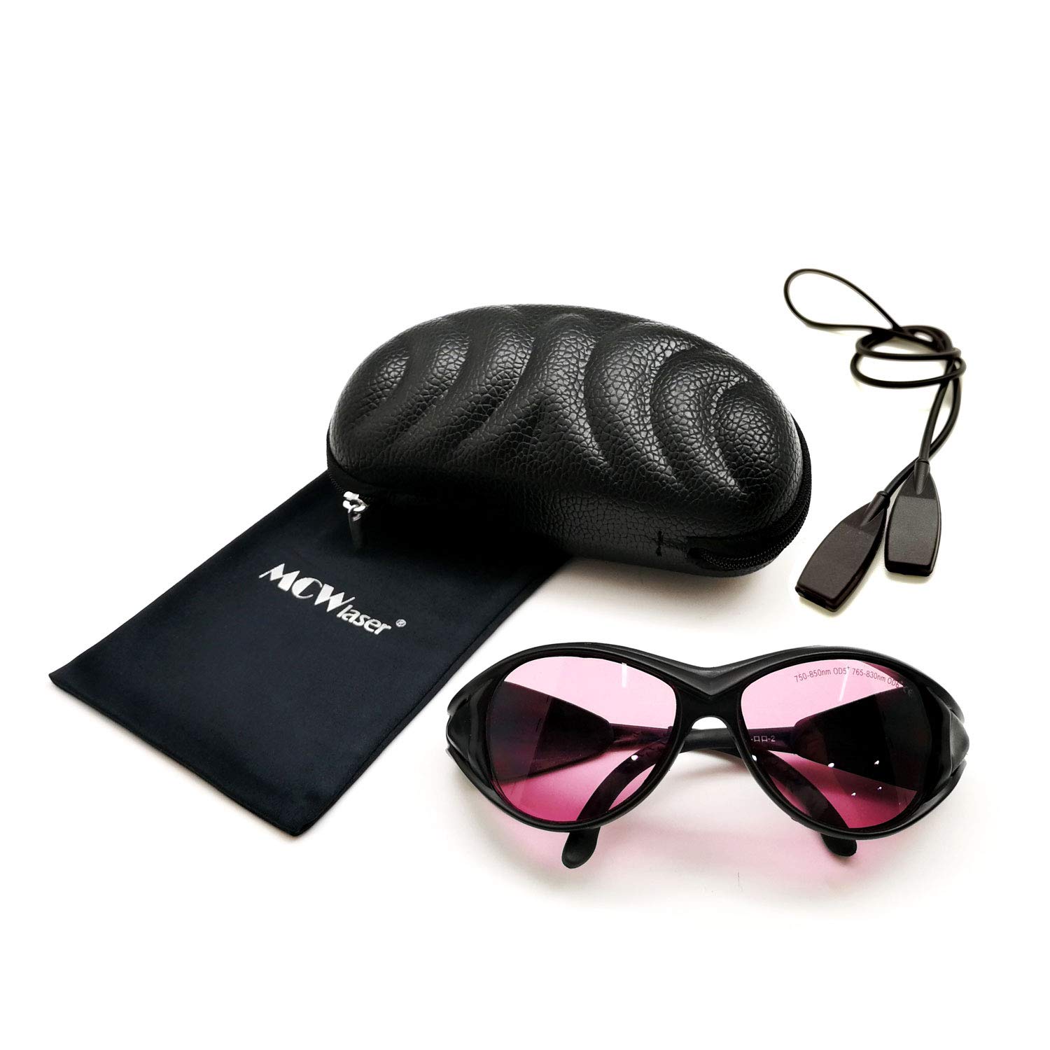 MCWlaser Laser Safty Protective Goggles Glasses 750-850 & 765-830nm Typical For 755nm 808nm Absorption Type EP-18