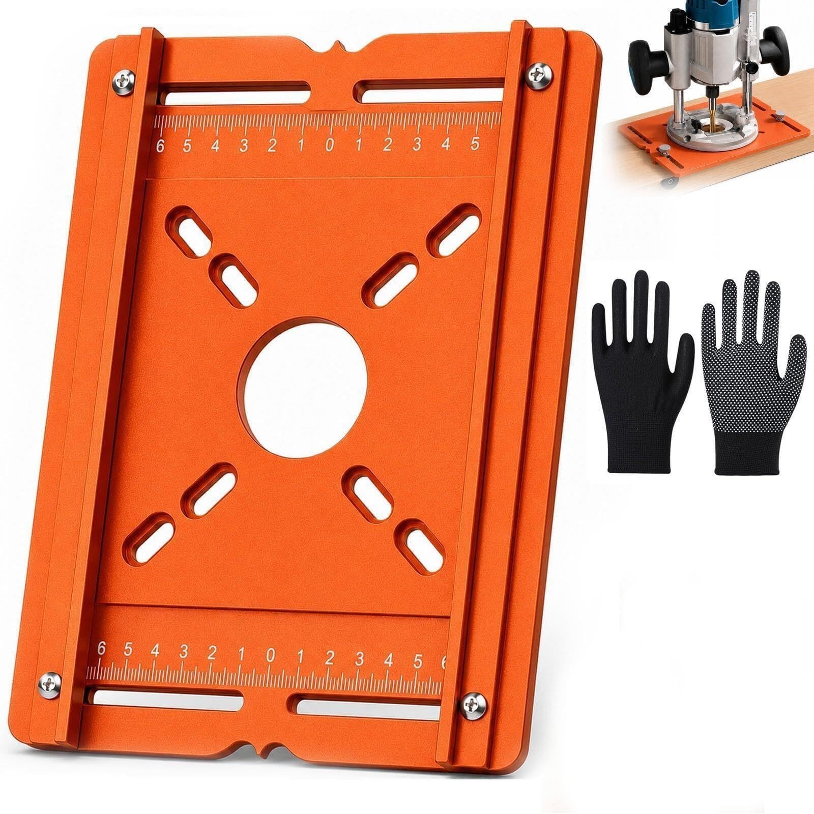Placa base de máquina cortadora con guía de aluminio de doble escala