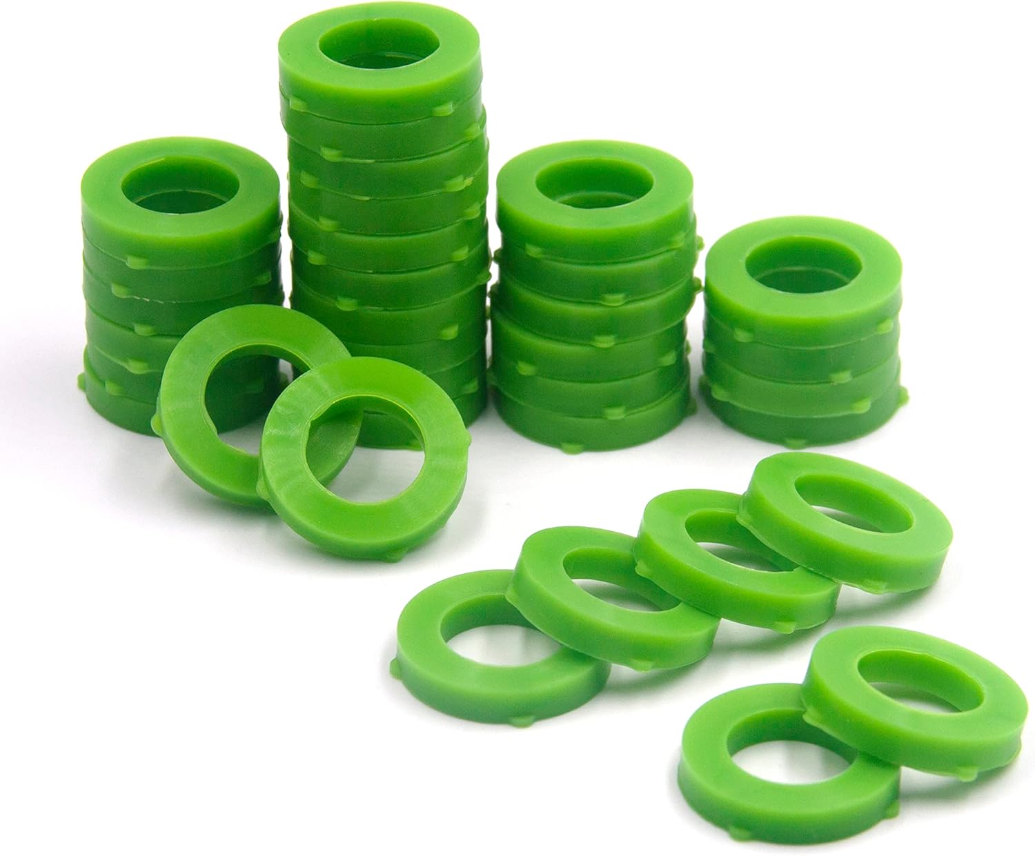 YANWOO 30pcs Green 4.7mm Thick Leak Preventing Silicone