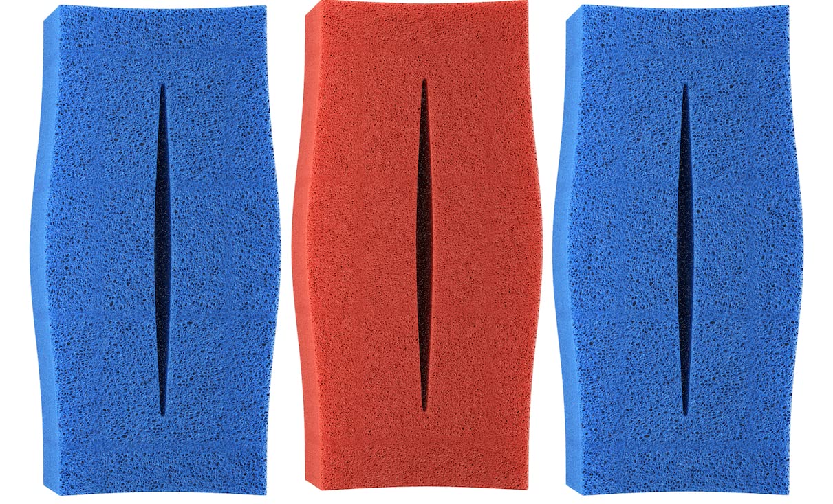3 x filtros de Esponja de Repuesto para Oase Biotec 5 (2 x 10 ppi + 1 x Fino 30 ppi) | Set 2 x Azul 1 x Rojo