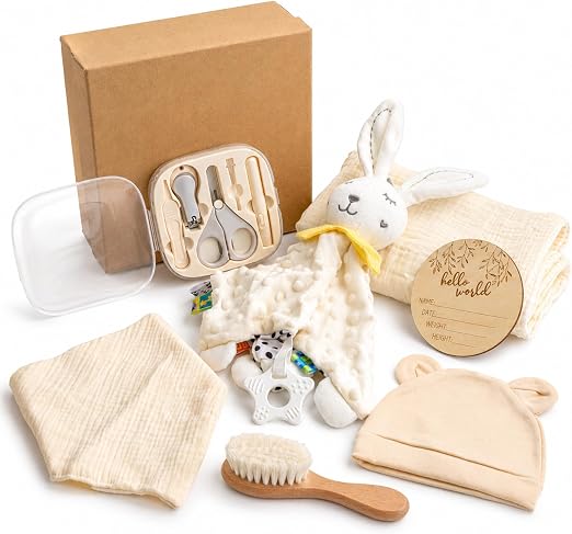 DRAKEWOOD DRAKEWOOD Coffret Cadeau de Naissance 7 en 1 pour Bébé