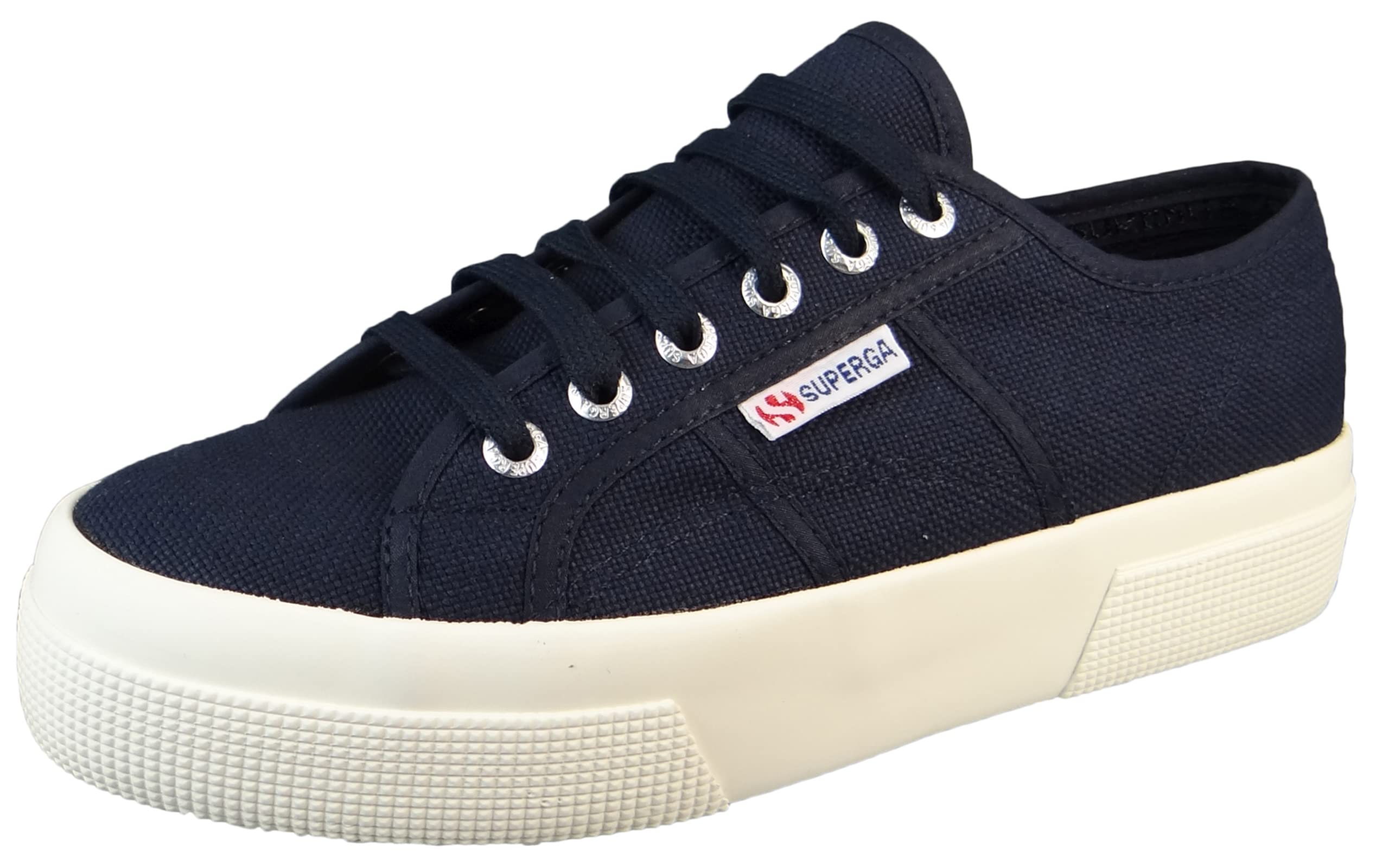 Superga Unisex 2740 Platform Oxford Flat, Navy Favorio, 5 UK