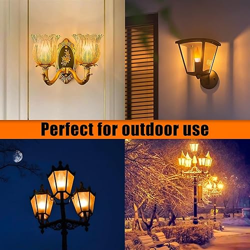 Miniatura 6 de Bestview Bombillas LED con efecto de llama, 3 modos de iluminación inteligente E26 con base de candelabro parpadeante para Halloween, Navidad,