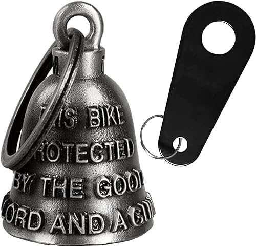 Campana de motocicleta para motociclista hombres y mujeres, campana de ángel con colgador de campana, accesorios de motocicleta, campana de espíritu