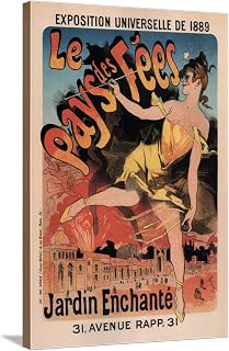 ART.COM Stretched Canvas Print Le Pays Des Fees by Jules Ch?ret, 24" x 36"
