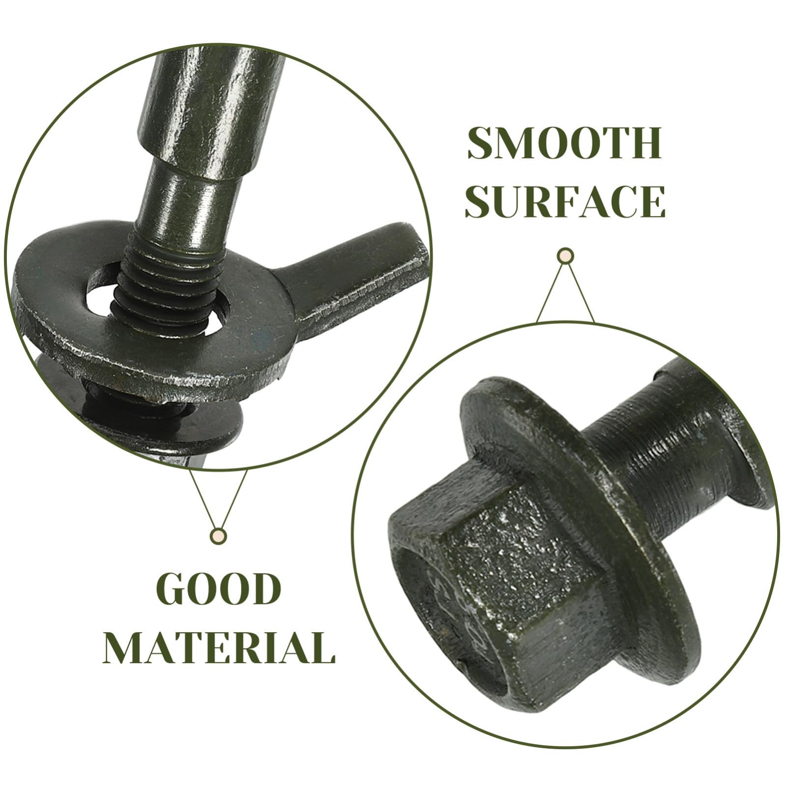 SHINEOFI 4 Pezzi Kit Bulloni di Campanatura 10.9 Acciaio Allineamento Ruote 12mm Neri