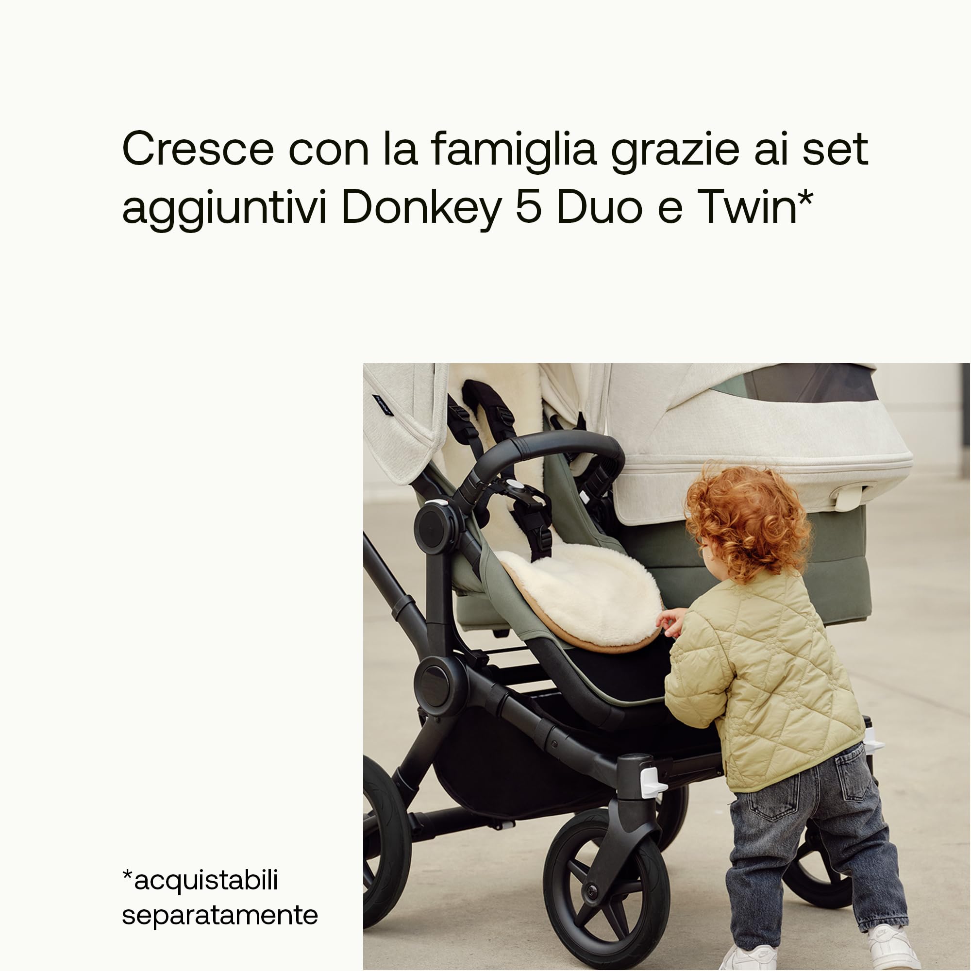 Bugaboo Donkey 5 Duo, Set di Conversione Completo, Affiancato, Design Migliorato, Seduta Reversibile, Guida a una Mano e Archiviazione Espandibile, Forest Green