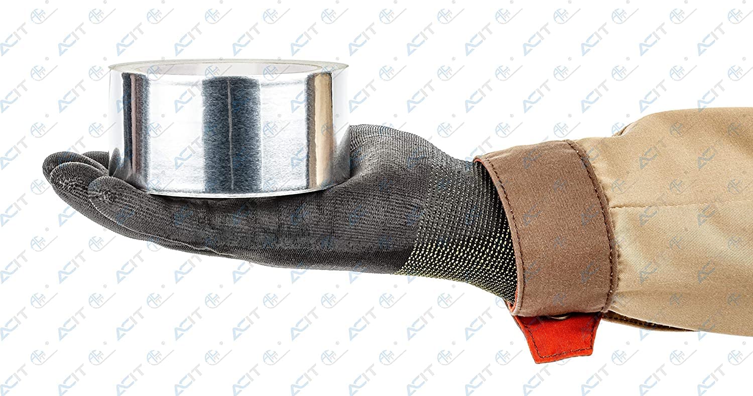 ACIT Cinta adhesiva de aluminio profesional 50 m x 50 mm - con liner