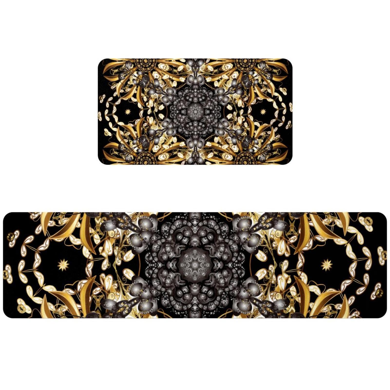 Tapis de cuisine antidérapant fini les glissades lot de 2 lavables