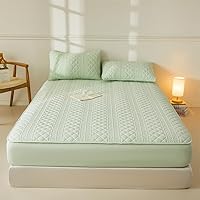 Vista 12 de Protector de colchón, suave, transpirable e impermeable, bolsillo profundo de 11 pulgadas, refrescante, transpirable, sin ruido, lavable a máquina