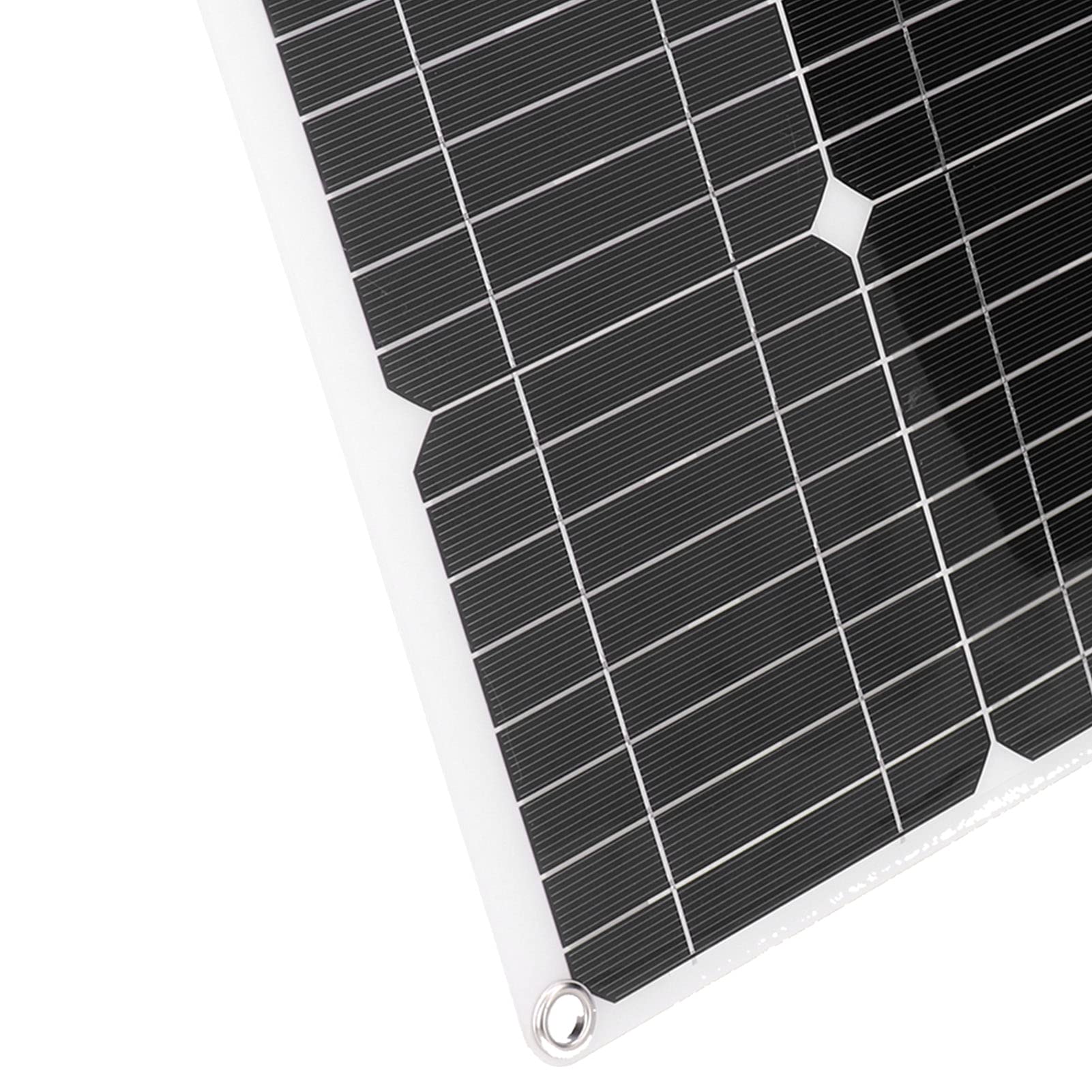 Kit Panneau Solaire Flexible Monocristallin 40W 18V avec Régulateur de Charge 20A, IP65 Imperméable, pour Camping Randonnée Systèmes Hors Réseau, 280x280mm