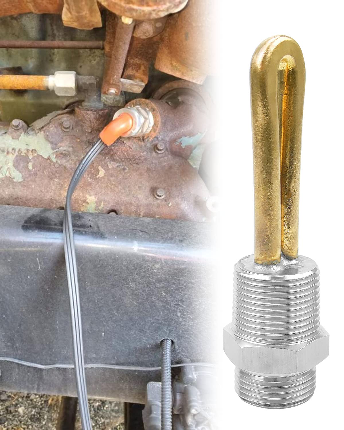 120V 750W Engine Block Heater Fit for Dodge Cummins ISB Paccar, 3