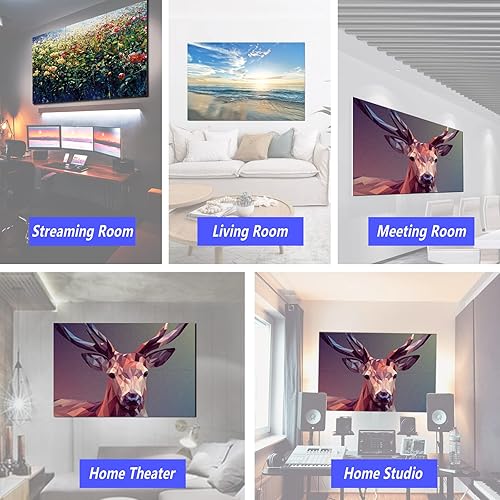 Miniatura 3 de EGINO Paquete de 6 paneles acústicos artísticos de 72 x 48 pulgadas paneles de pared acústicos de alta calidad Better than Foam panel decorativo de