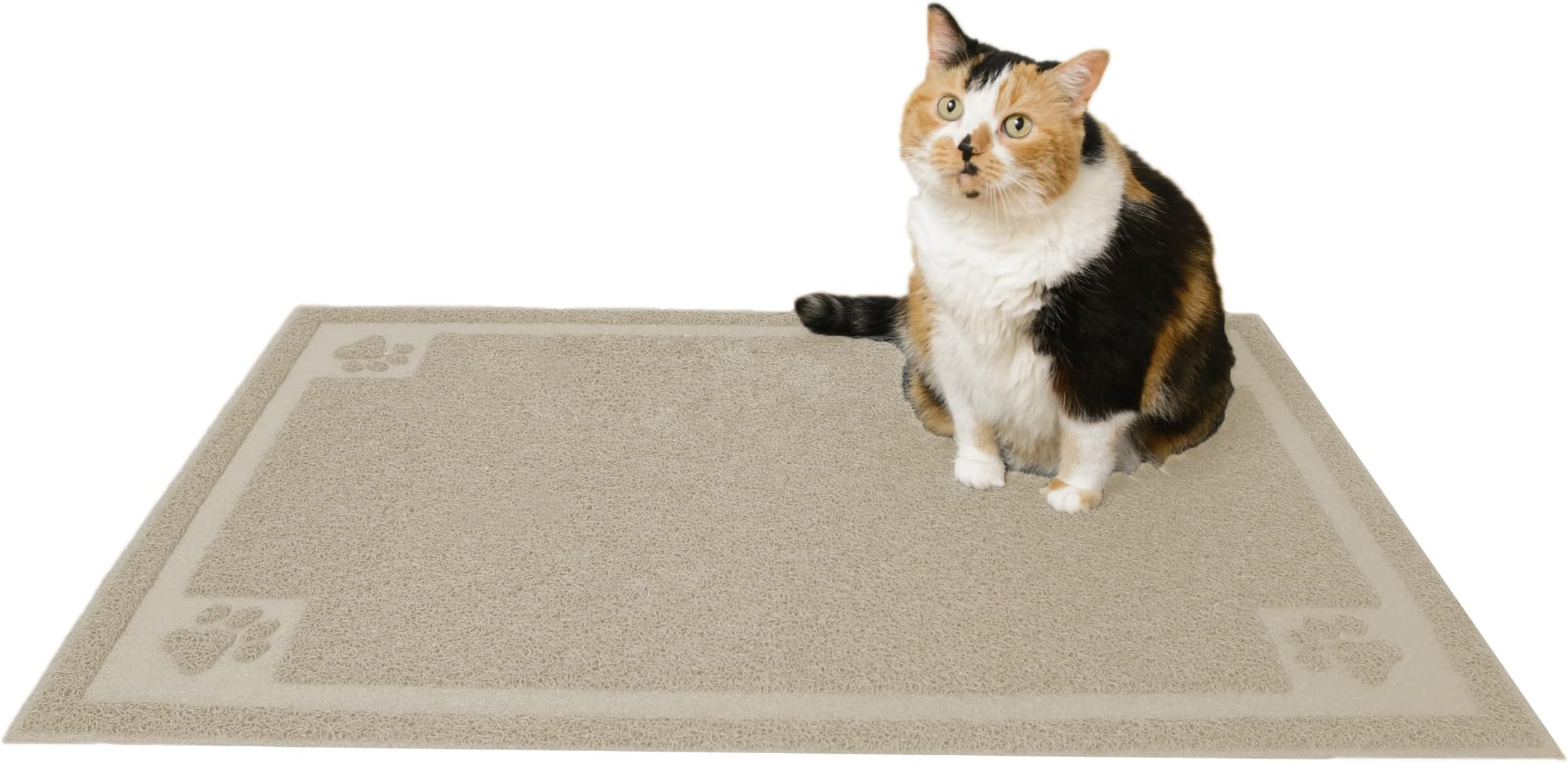 Cat Litter Mat (XL Size: 36"x24") Non-Slip, Durable, Easy to Clean, Water Resistant - Eliminates Litter Tracking, Soft on Kitty Paws, Scatter Control, Cat Mat, Litter Mat by CleanHouse Pets