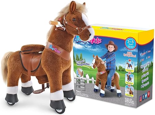 Miniatura 8 de PonyCycle Caballo de paseo en caballo en juguetes para niños modelo clásico U (con freno30 pulgadas de alturatamaño 3 caballo mecedora para edades