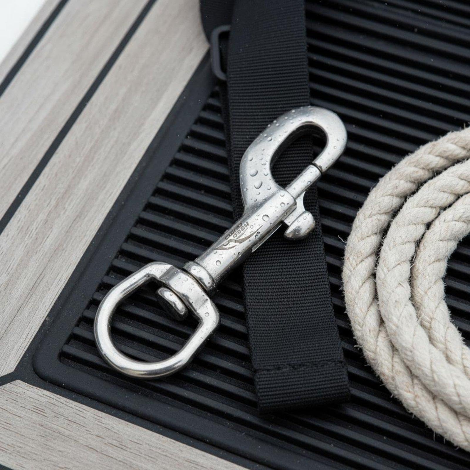 Single-Ended Bolt Snap Scuba BCD Clip Accurate Spring Mechanism Swivel Bolt Snap Hook for Divers, Underwater, Boating, Crafting Silver 90MM-image-25