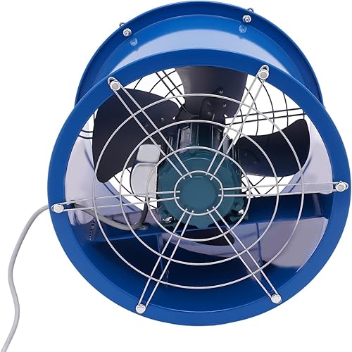 Miniatura 7 de FARDIESER Ventilador axial de escape de ventilación de 16 pulgadas 110 V 550 W, cabina de pulverización de tubería cilíndrica, extractor de