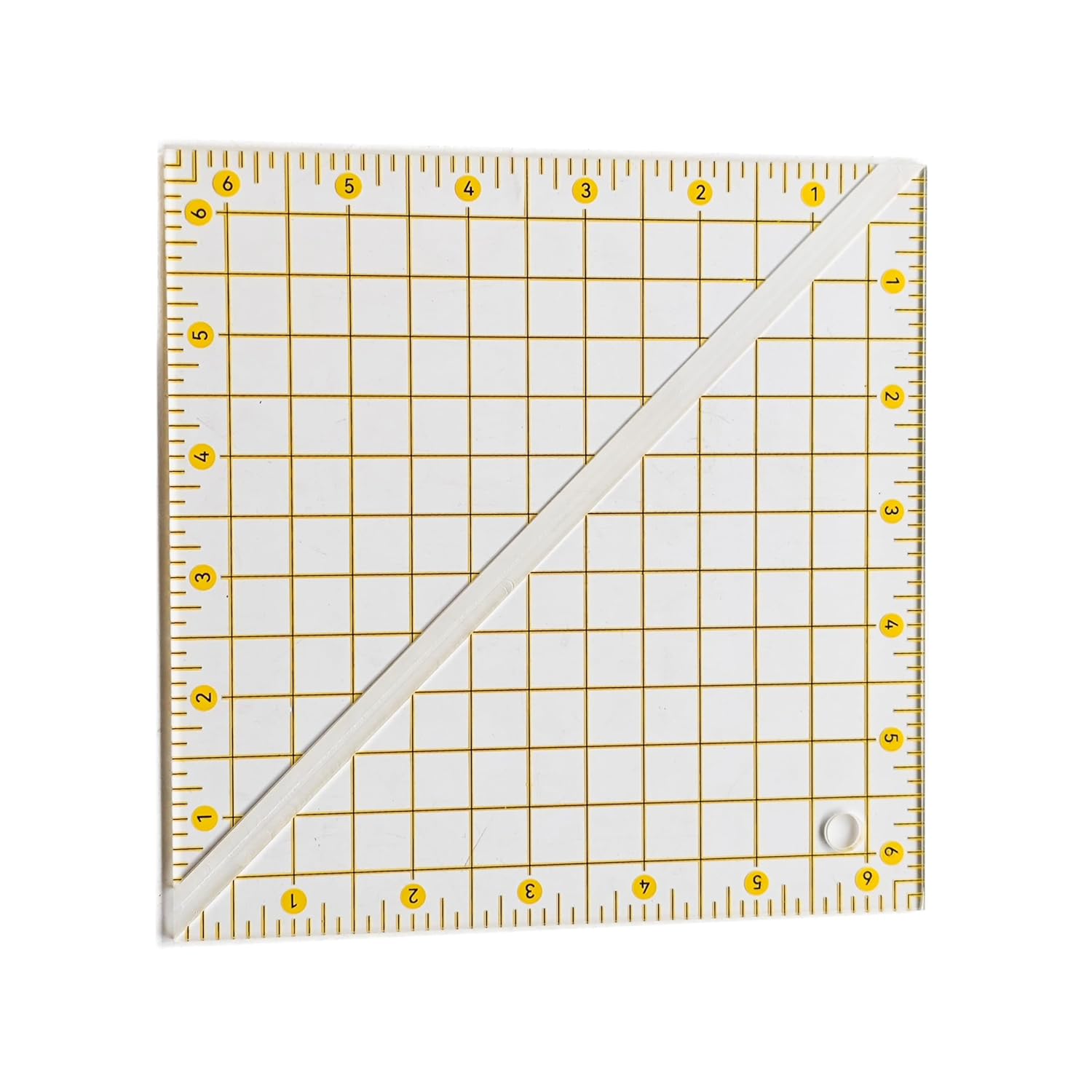 YICBOR Half Square Triangle Multiple-Sized Quilting Ruler and Template with Grid Lines (2.5+4.5+6.5+12.5 inches)