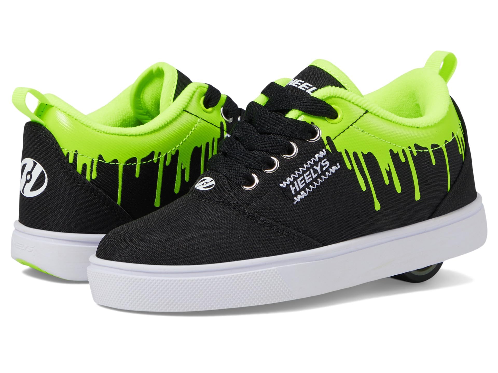 HEELYS Pro 20 Prints (Little Kid/Big Kid/Adult) Black/White/Yellow 7 Men's, 8 Women's M