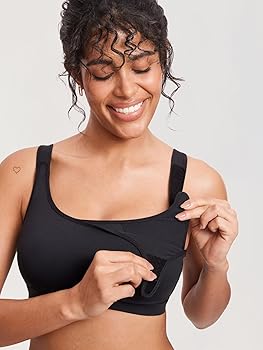Soutien-gorge D'allaitement MOMANDA Sans Armature - Dentelle Et Bonnets Lisses - Bretelles Réglables - 4 Crochets