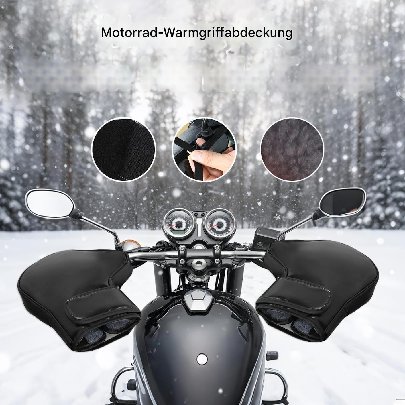 Roller Lenkerhandschuhe Warm Fahren Griffe Warme Abdeckung Fahrrad Griff Griff Abdeckung für Motorrad Off Road Bike Schneemobil Winter Täglich