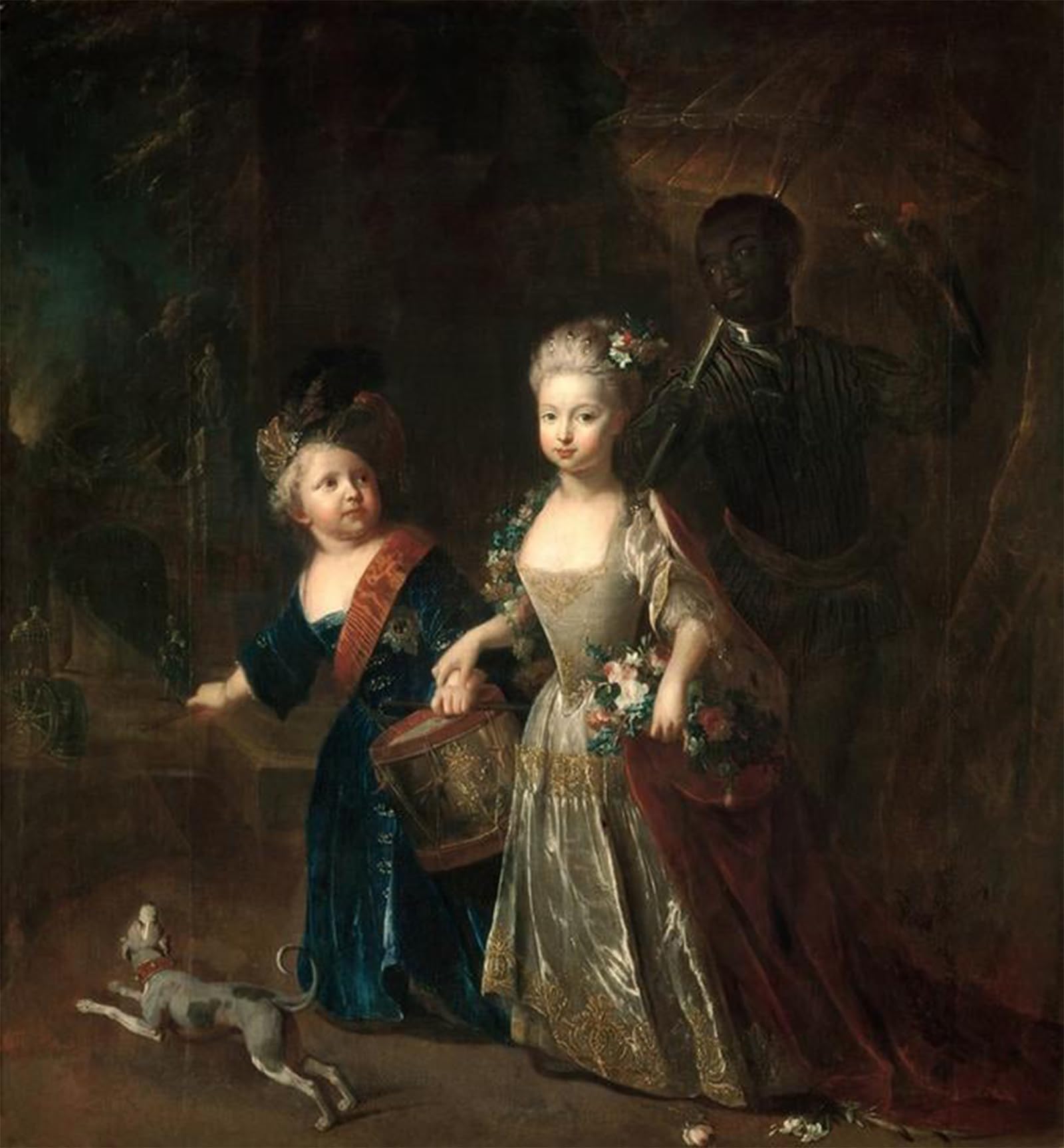 ARTXLXXBN Famous Print Painting Colorful Art Print Friedrich Gr U Wilhelmine by Antoine Pesne Canvas Art Decorations for Home Decor 60x90cm