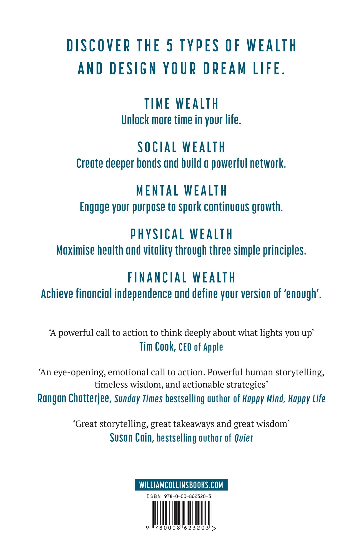 The 5 Types of Wealth: The life-changing international bestseller, a guide to building a happier, healthier, wealthier life