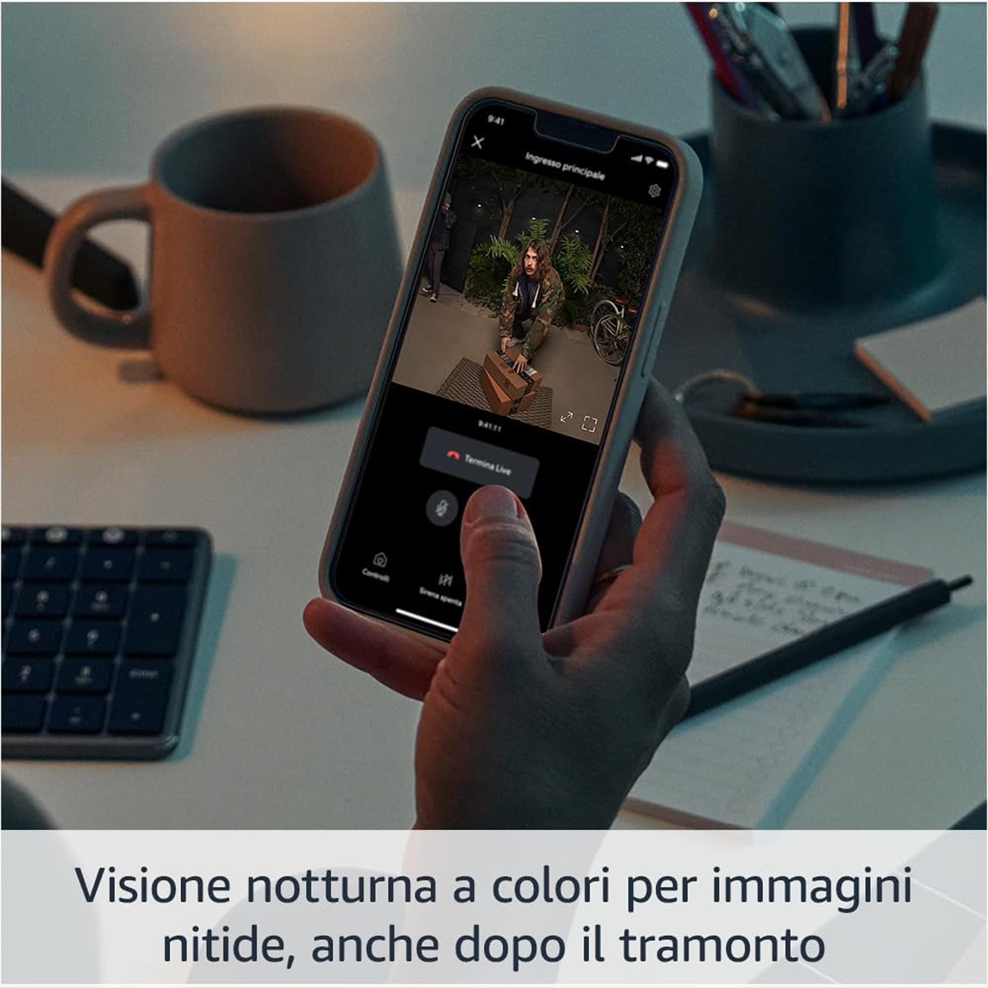 Ring Videocitofono Pro a batteria (Battery Video Doorbell Pro) + Chime (3ª gen.) | campanello con telecamera senza fili | Rilevazione di movimento 3D | Prova gratuita di 30 giorni di Ring Home