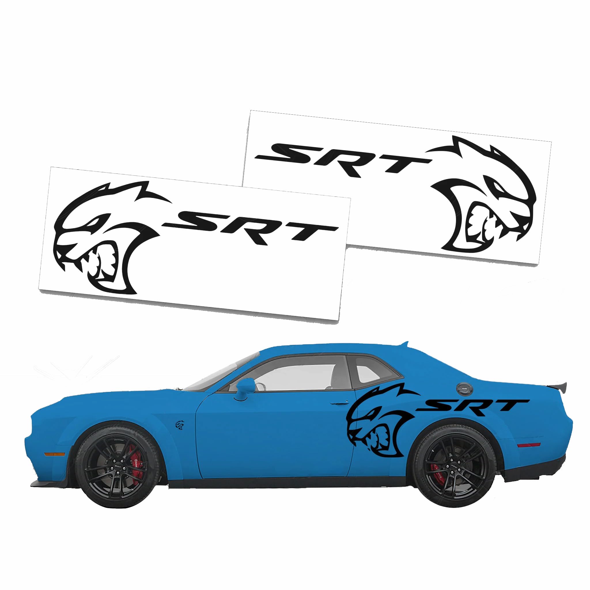 Amazon.com - 2008+ Challenger XL Rear Side Decal - SRT Hellcat