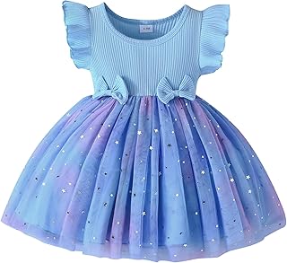 Toddler Baby Girl Tulle Dress Princess Birthday Sleeveless Dresses Summer Outfits Photo Shoot Cake Smash 6M - 3T - Buy now