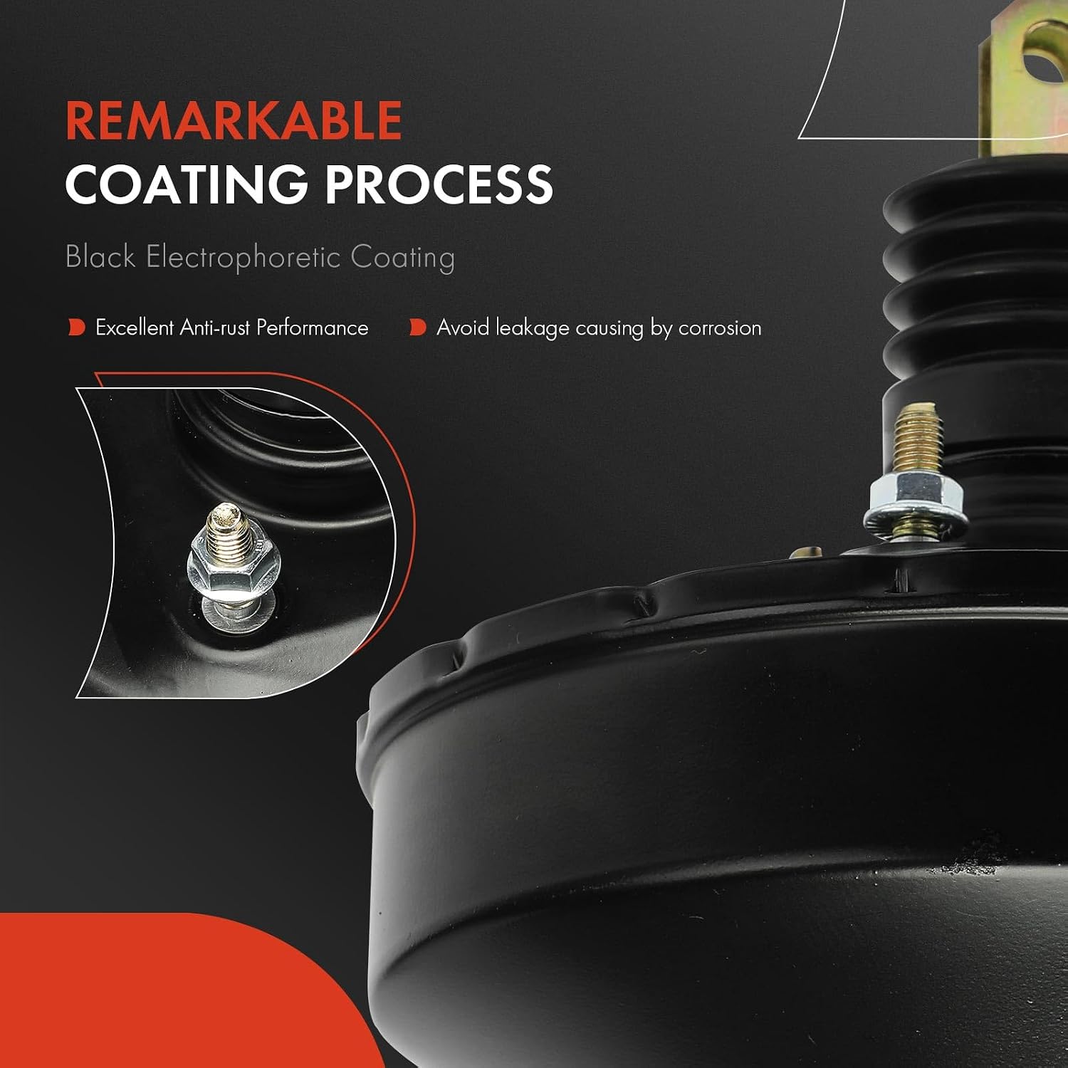 A-Premium Vacuum Power Brake Booster Compatible with Select Dodge Models - Atos 2002-2003 2006 - Replace# 05103197AA, 5911002510