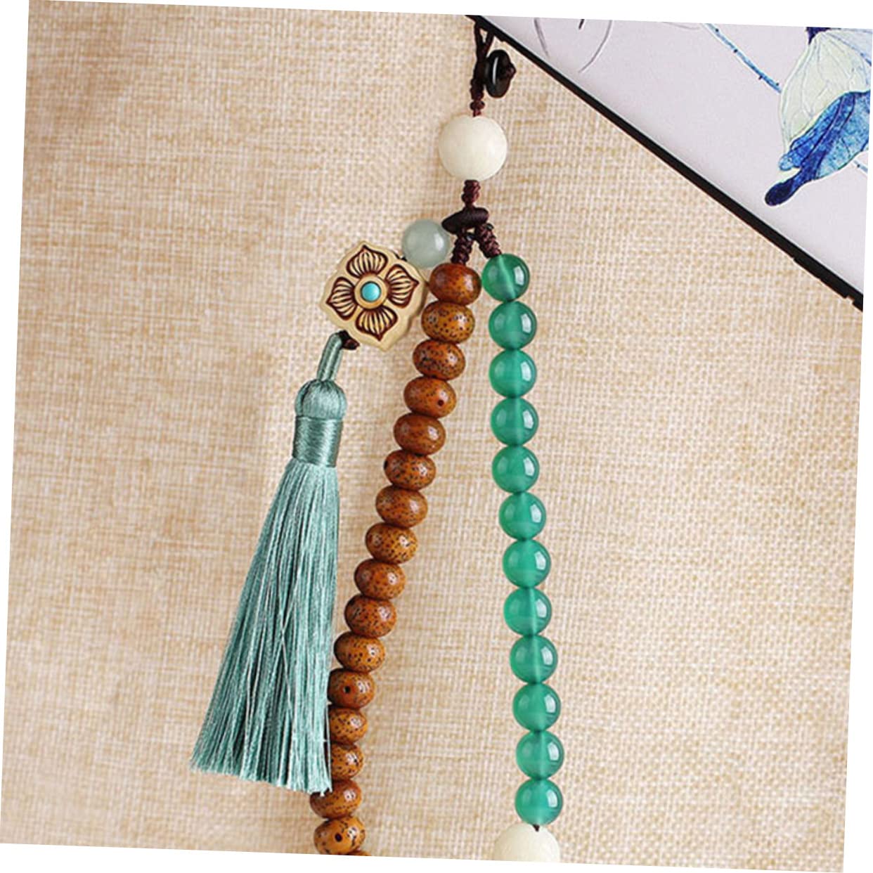 UKCOCO 3piezas Cuerda Decorativa Para Teléfono Móvil Borlas Estilo Chino Colgante Ligero y Desmontable Accesorio Versátil Para Llaves Cámaras