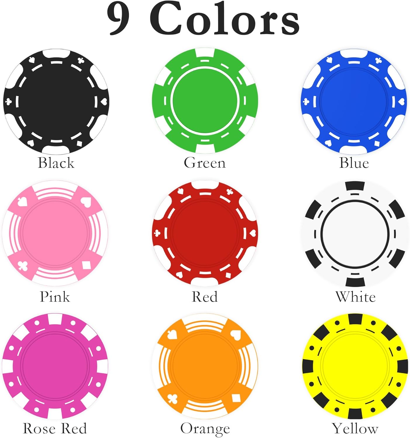 100 Personalized Poker Chips Customized with Your Photo, Logo or Image, Double Sided Full Color Print, Round Drink Tokens for Wedding, Birthday Party and Bar Exchange