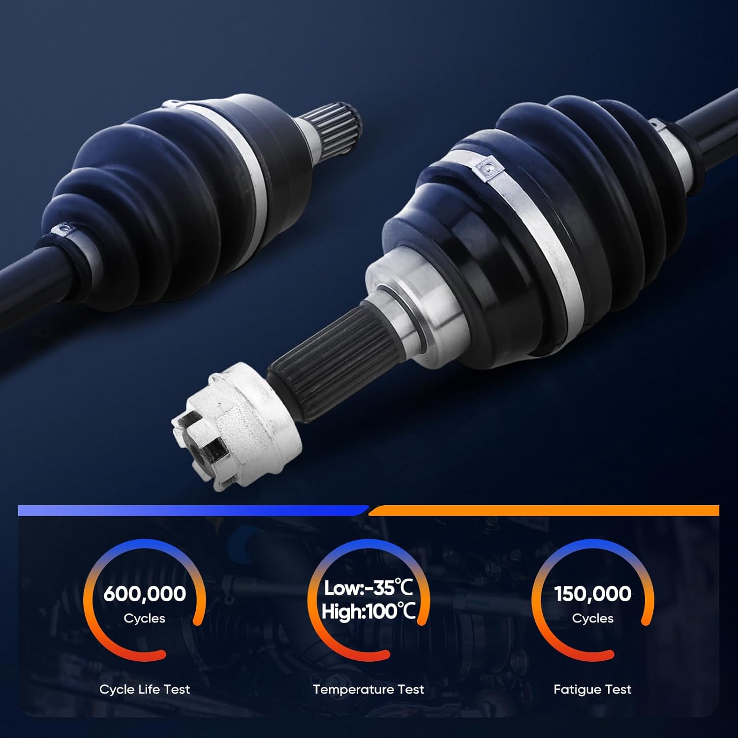 ECCPP CV Joint Half Axle Drive Shaft Assembly 2002-2013 Front Right for Kawasaki for Suzuki Brute Force 650 Prairie 360 Prairie 650 Prairie 700 Twin Peaks 700