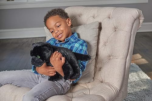 Miniatura 5 de Wild Republic Jaguar Black, Cuddlekins, animal de peluche, 12 pulgadas, regalo para niños, juguete de peluche, botellas de agua recicladas