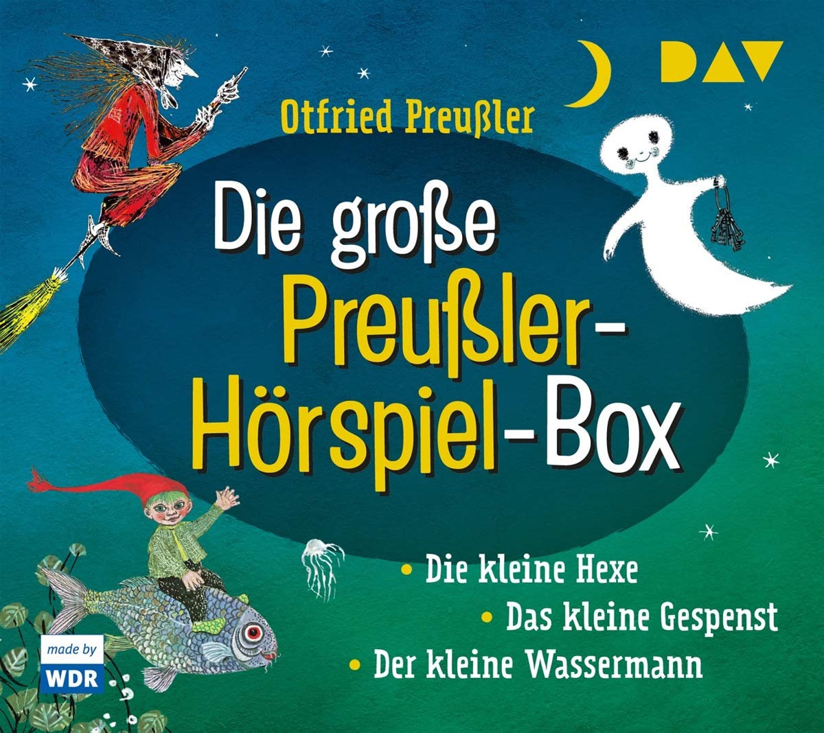 Der Audio Verlag, Dav Die große Preußler-Hörspiel-Box: Die kleine Hexe – Der kleine Wassermann – Das kleine Gespenst. Hörspiele (6 CD)