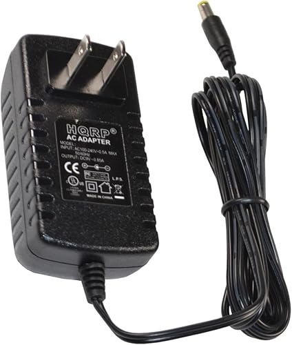 HQRP Adaptador de CAfuente de alimentación para Casio CA-100  CA100  CA-110  CA110 Reemplazo de teclados Listado UL Plus adaptador de enchufe