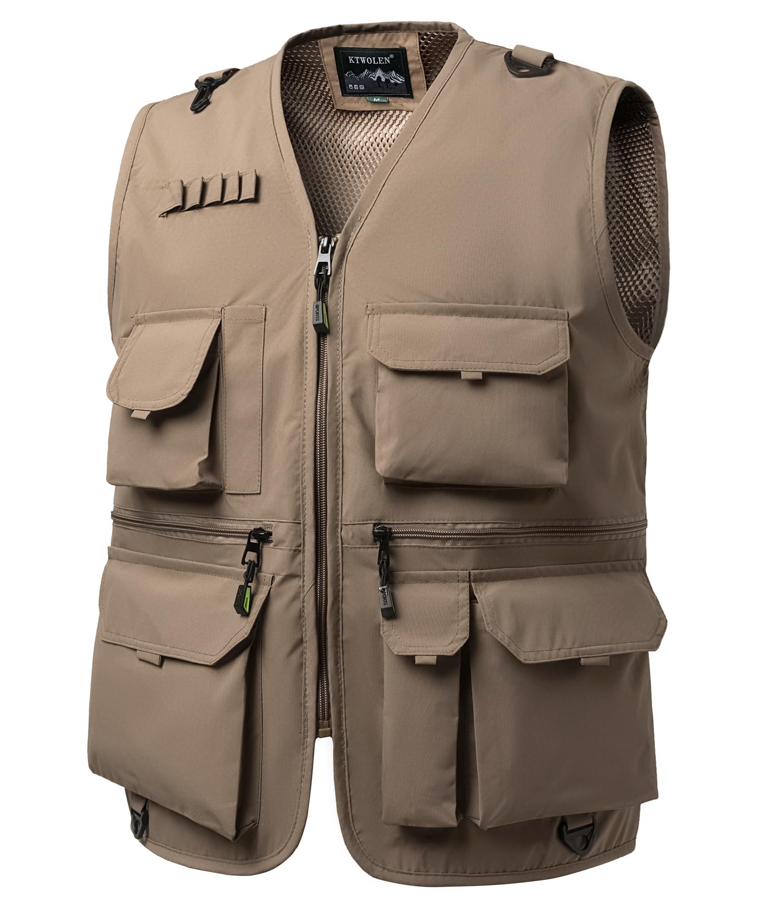 Gilet Outdoor Uomo con Tasche multiple Leggero e Traspirante in Nylon Quick Dry Veste Senza Maniche per Pesca Fotografia Camping