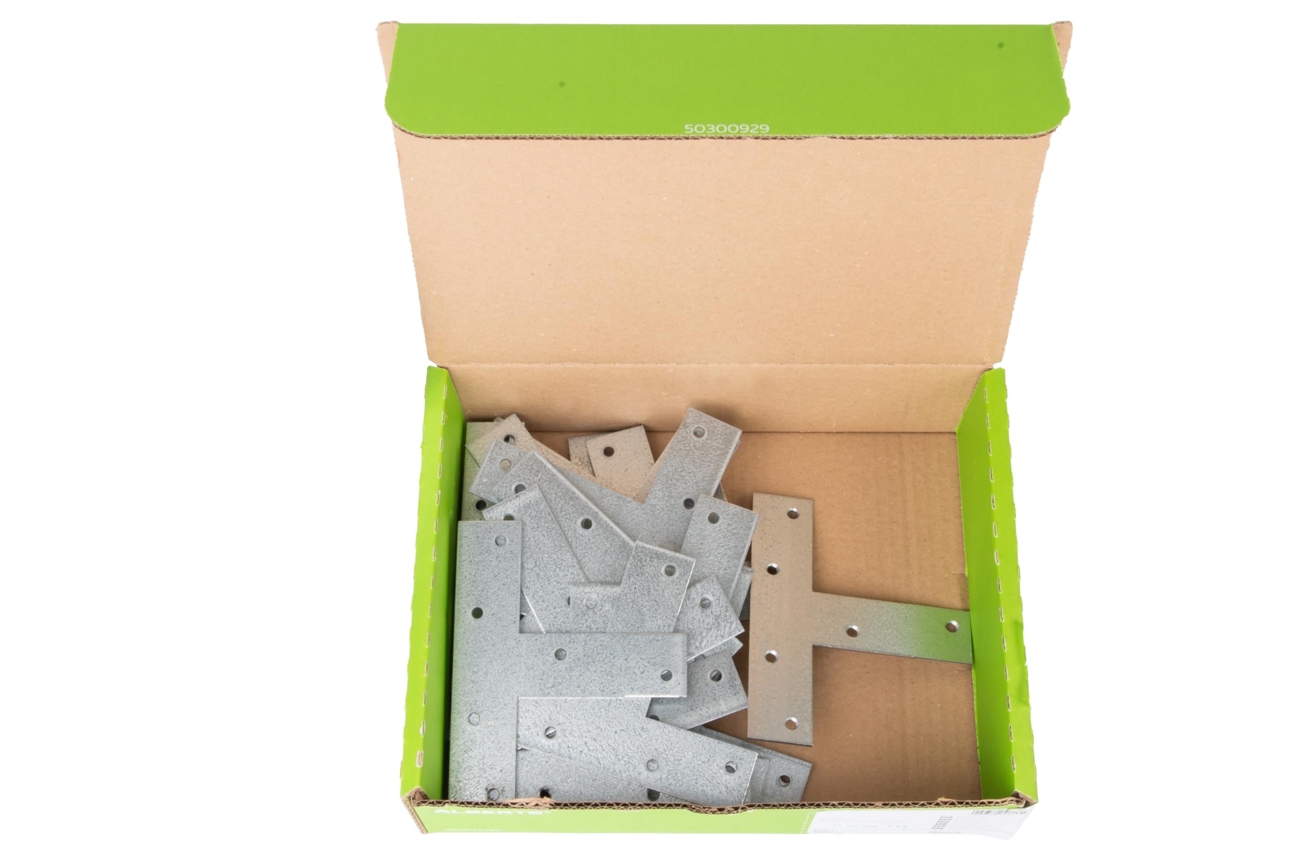 Alberts 848194 Platine d'assemblage | en forme de T | galvanisée Sendzimir | 140 x 110 x 30 mm | kit de 25