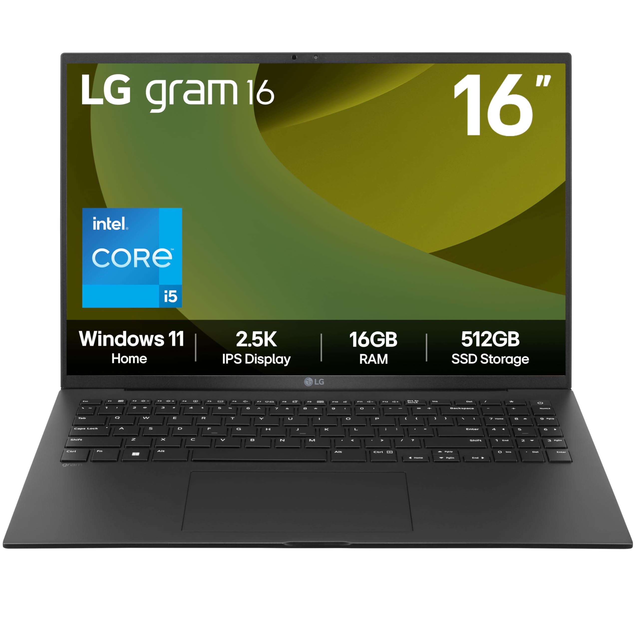 Lg Gram 16 16Z90ru-G.aa55a1 16" Laptop - Intel®Core I5, 512 Gb Ssd, Black, Black