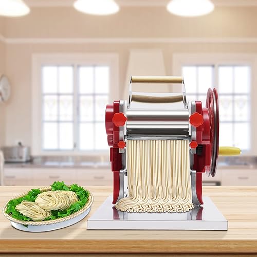 Miniatura 5 de Máquina para hacer fideos, máquina para hacer fideos, máquina para hacer fideos, rodillo de masa manual multifuncional, máquina de corte de pasta