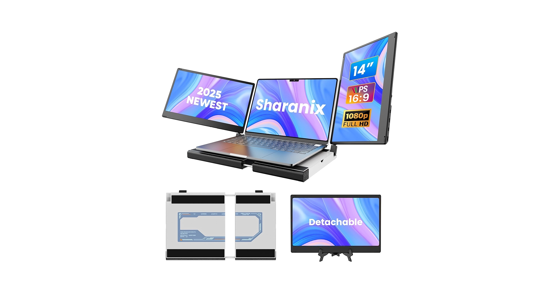 Amazon.com: Sharanix Laptop Screen Extender Portable Monitor