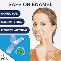 Vista 4 de Teeth Whitening Strips: 42 Upgraded Sensitivity Free Whitening Strips for Removing Smoking Coffee Stain, 21 Treatments White Strips for Teeth