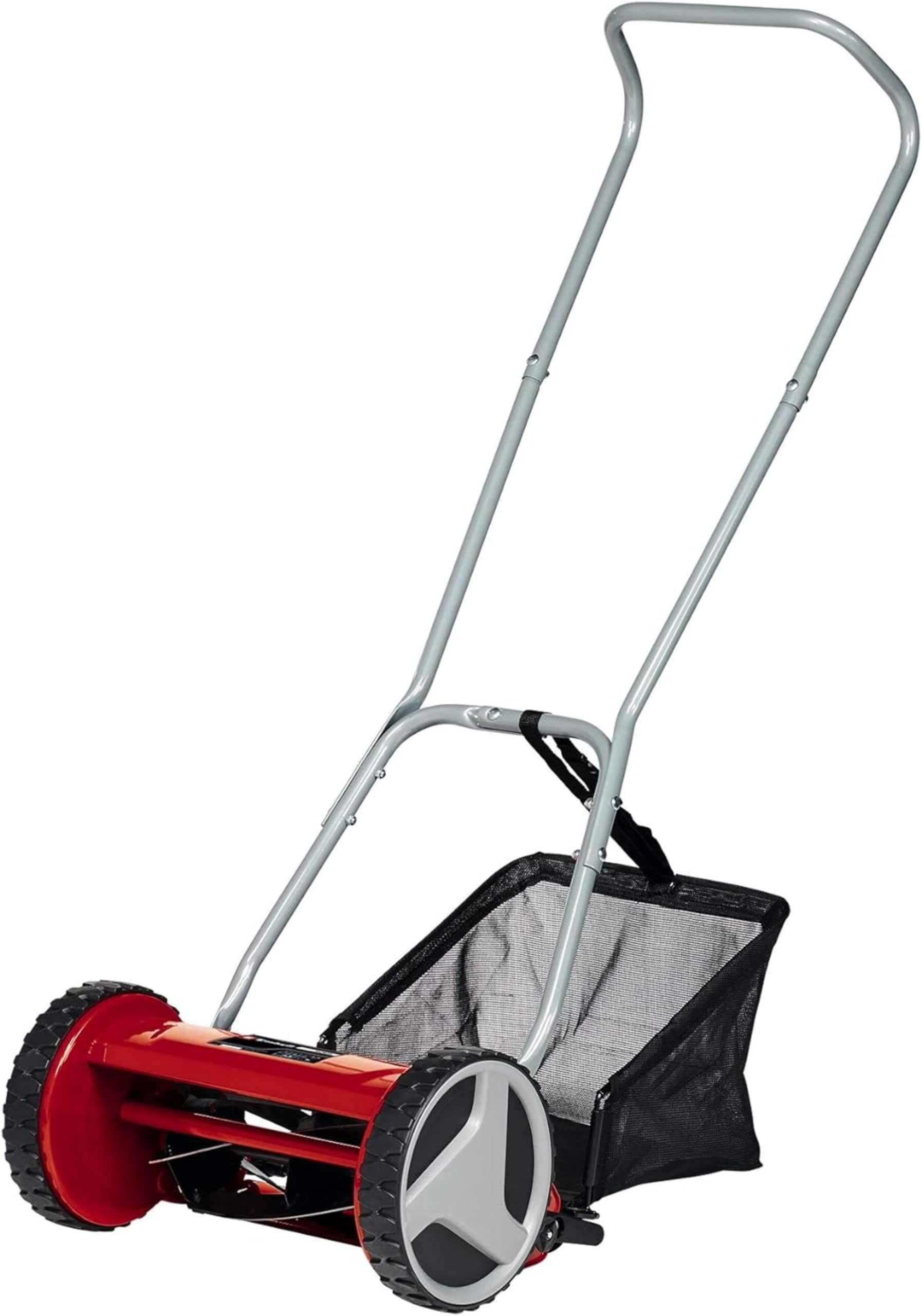 Einhell Tondeuse à Gazon Manuelle GC-​HM 300 (Jusqu'à 150 m², Cylindre de Coupe, 5 Lames en Acier, réglage de la Hauteur de Coupe sur 4 Niveaux de 13 à 37 mm, bac de ramassage de 16 litres)