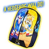 Bioworld Mochila Sonic para la escuela The Hedgehog and Tails Moldeada de 16 pulgadas