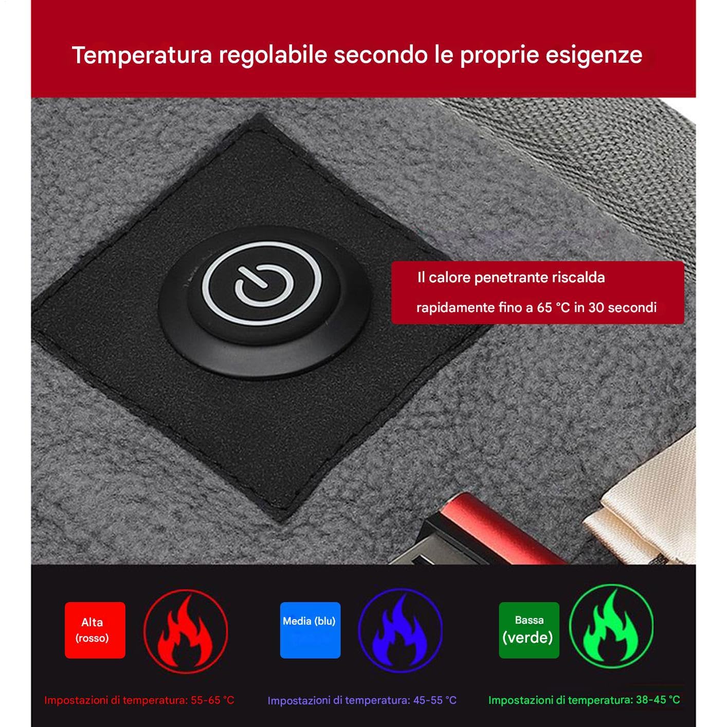 Ogrzewacz do Śpiwora Regulowany Grzewczy USB Do Użytku | Podgrzewana Mata Do Spania Do Kempingu Dla Mężczyzn I Kobiet Wędrówki Plener Piknik Podróż Przetrwanie